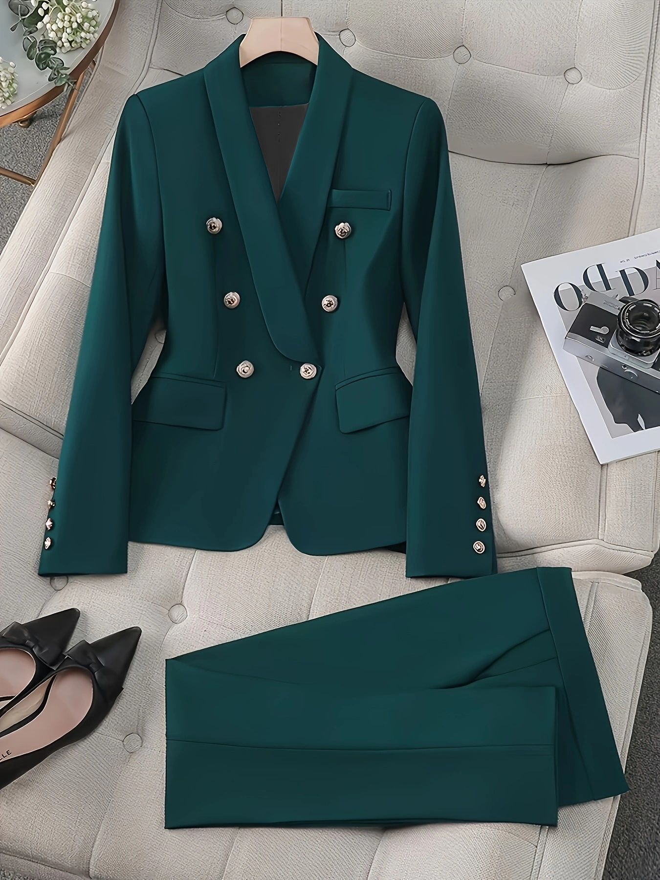 Graceful And Fashionable Classic Style Suit Pants Suit - Image 5