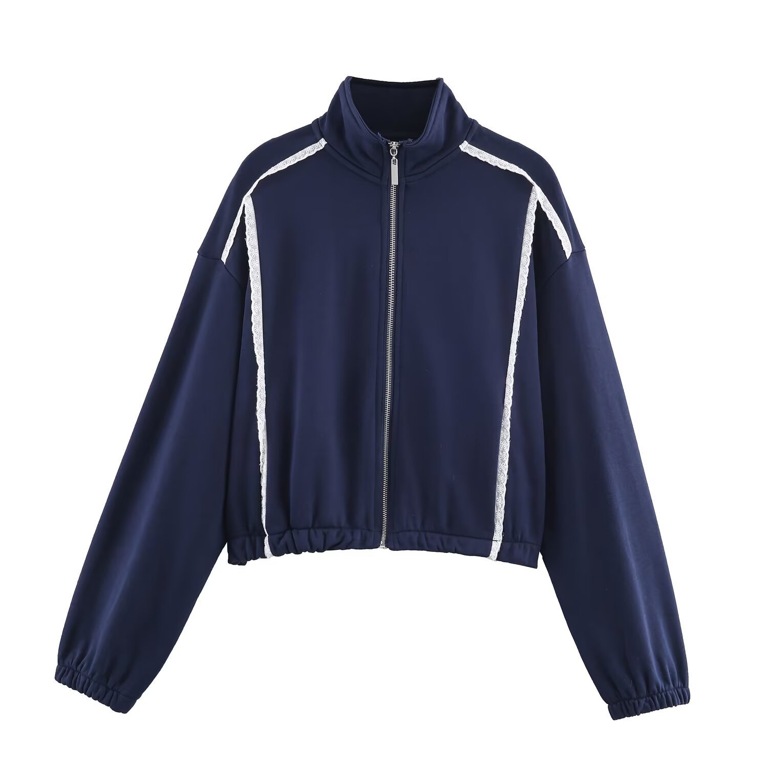 Women's Lace Loose Sweater And Wide Leg Flannel Pants - Image 2