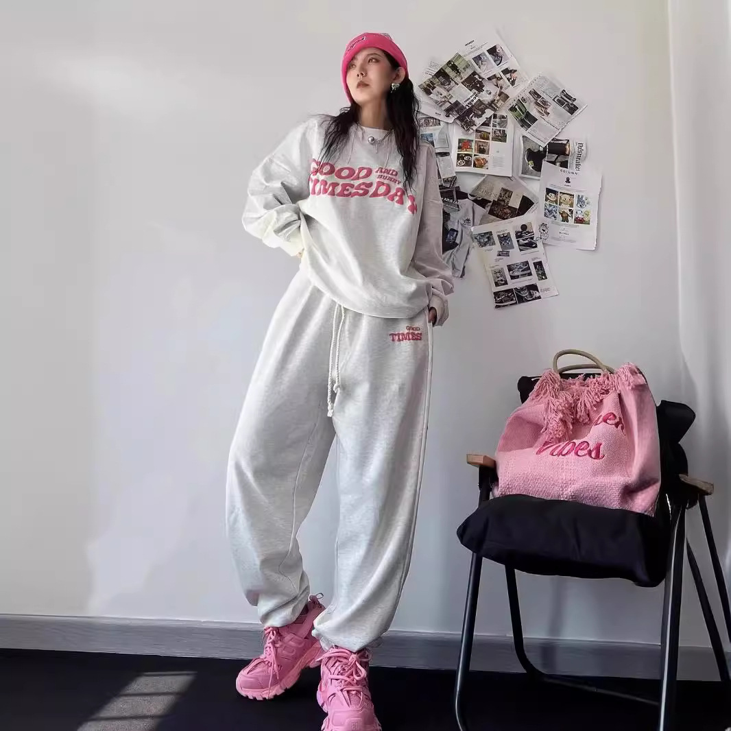 Women's Fashionable Loose-fitting Casual Sportswear Set - Image 3