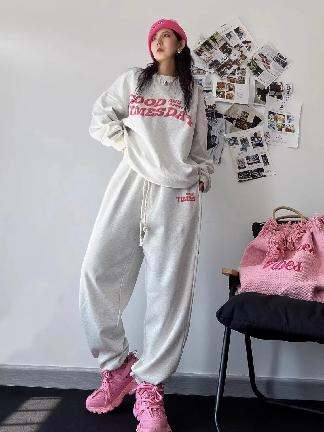 Women's Fashionable Loose-fitting Casual Sportswear Set - Image 6