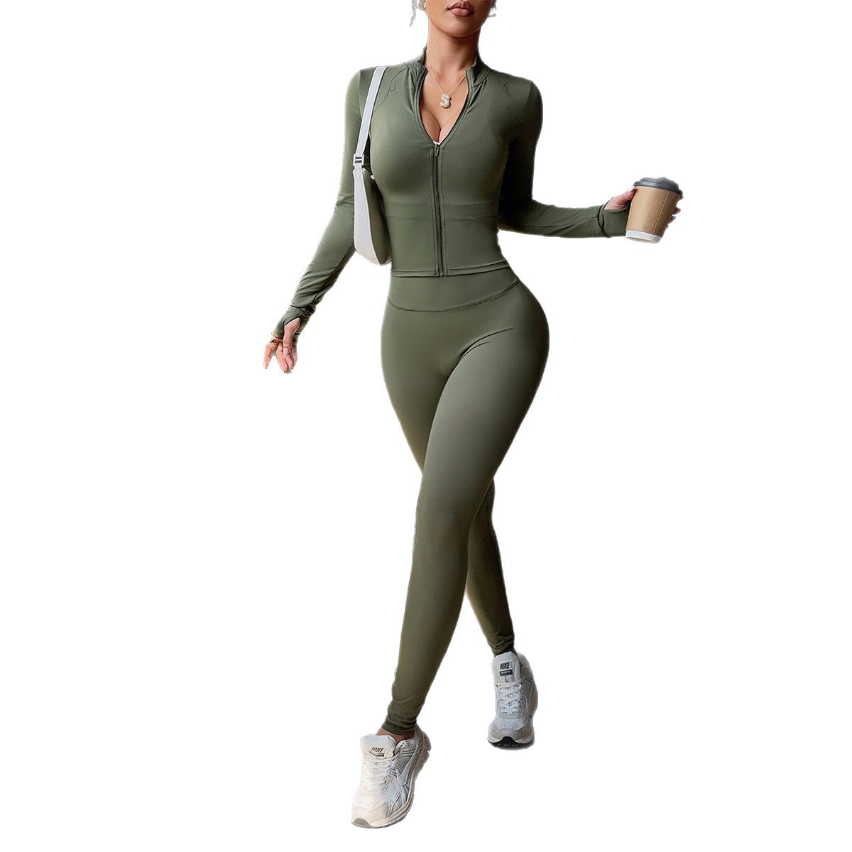 Women's Long-Sleeve Sports Pants Suit European And American Style - Image 4