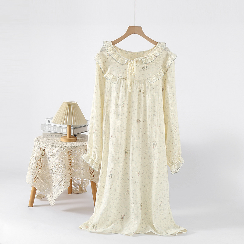 Womens Cotton Pants Set With Floral Print - Image 2