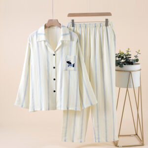 Simple Womens Double-Layer Gauze Loose Cardigan