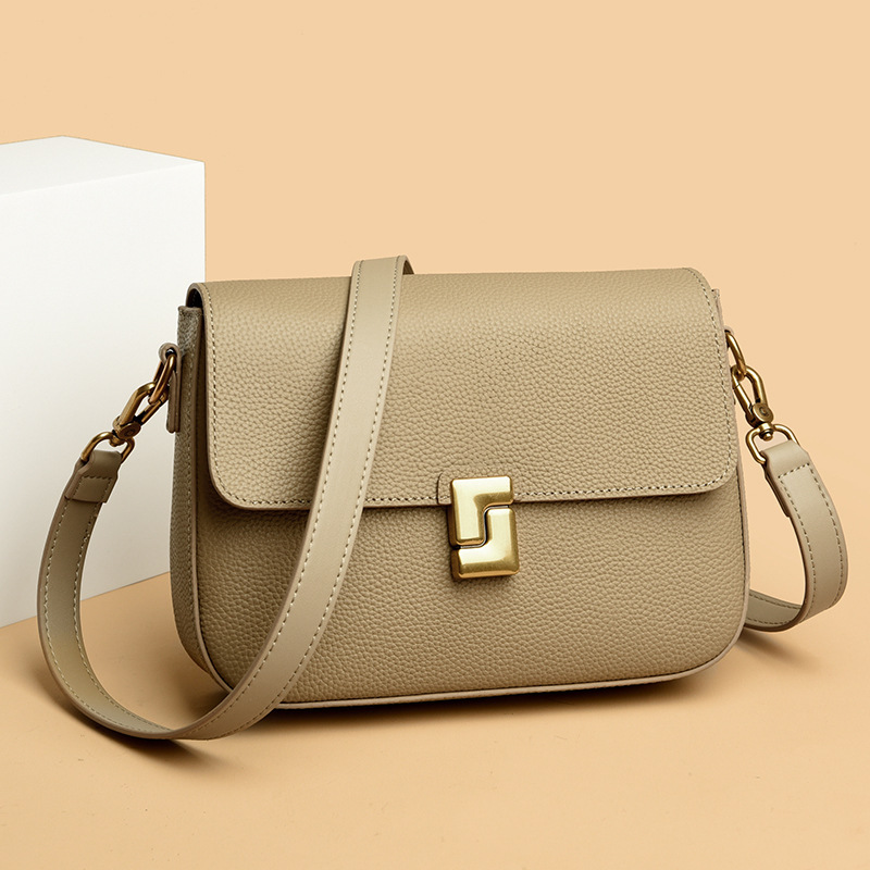 Women's Leather Messenger Retro Shoulder Bag - Image 2