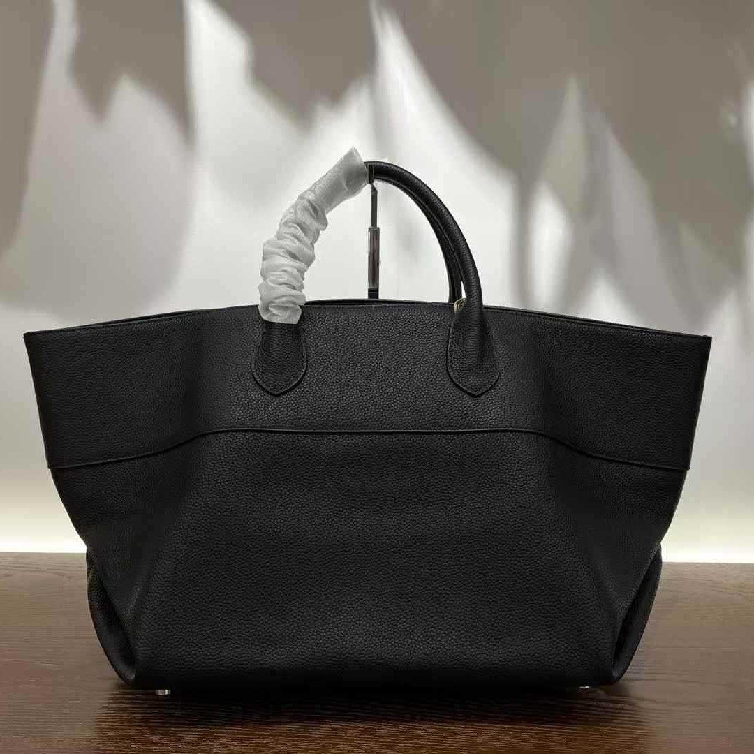 Simple Crossbody First Layer Cowhide Large Capacity Totes - Image 4