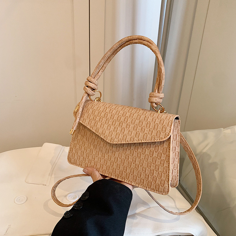 Solid Color Women's One Shoulder Fashion Handbag - Image 2