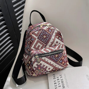 Ladies Backpack Western Style Personality Fashion Bag