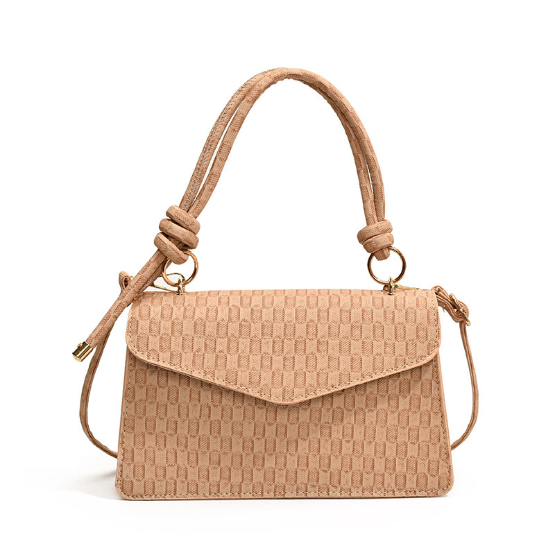 Solid Color Women's One Shoulder Fashion Handbag - Image 7