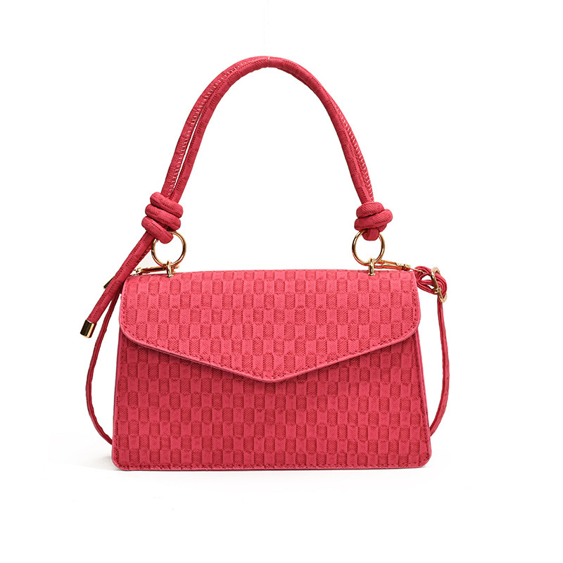 Solid Color Women's One Shoulder Fashion Handbag - Image 8