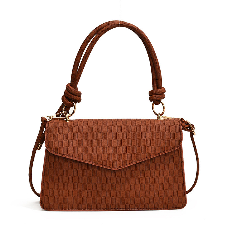 Solid Color Women's One Shoulder Fashion Handbag - Image 9