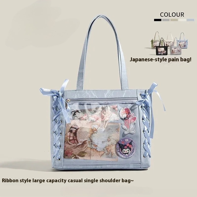 Secondary Transparent Large Capacity Tote Bag - Image 2