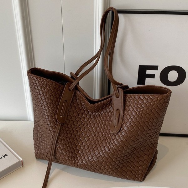 Large Capacity Woven Bag Women's All-match One-shoulder Underarm - Image 4