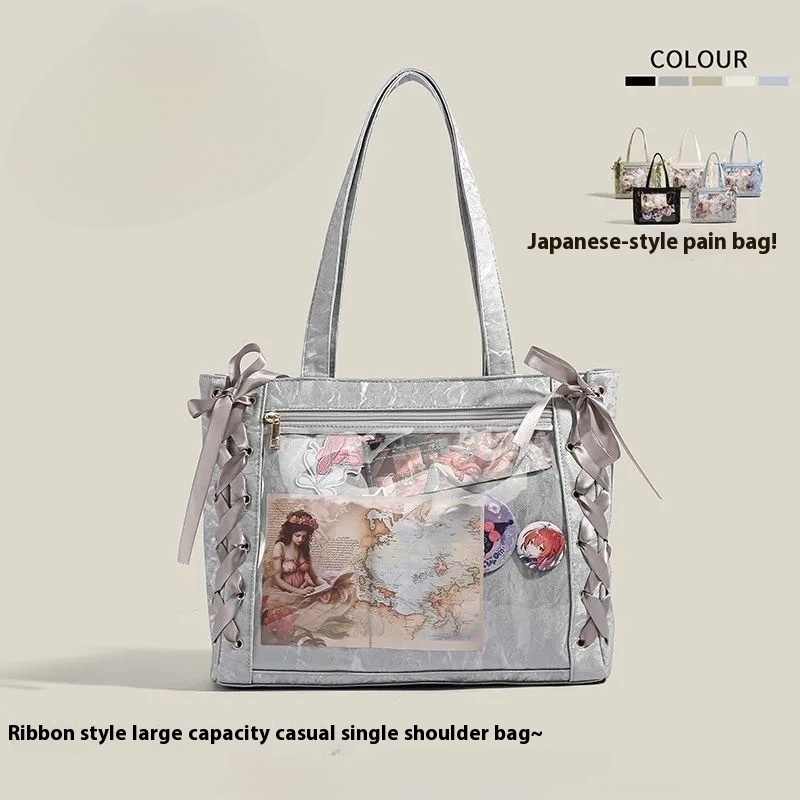 Secondary Transparent Large Capacity Tote Bag - Image 6