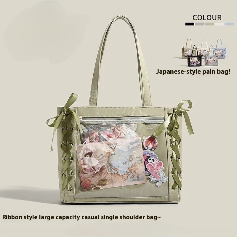 Secondary Transparent Large Capacity Tote Bag - Image 7