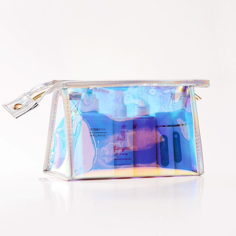 Transparent Laser Cosmetic Bag Women's Portable And Simple Waterproof - Image 5