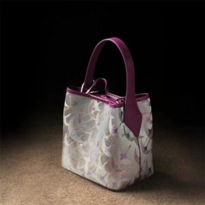 Chinese Style Leather One-shoulder Portable Messenger Bag