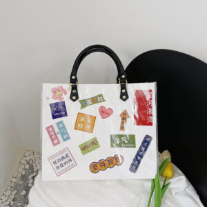 DIY Paper Bag Hand-painted Calligraphy Material Kit Large-capacity Handbag