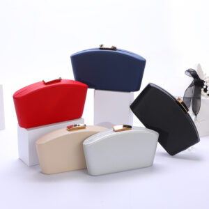 Fashion Crossbody Bag Women Simple Solid Color Fan-shaped