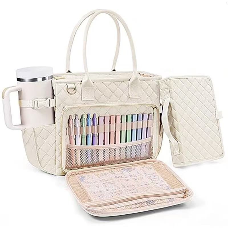 Large Capacity Book Storage Bag Portable Tote Bag For Travel - Image 4