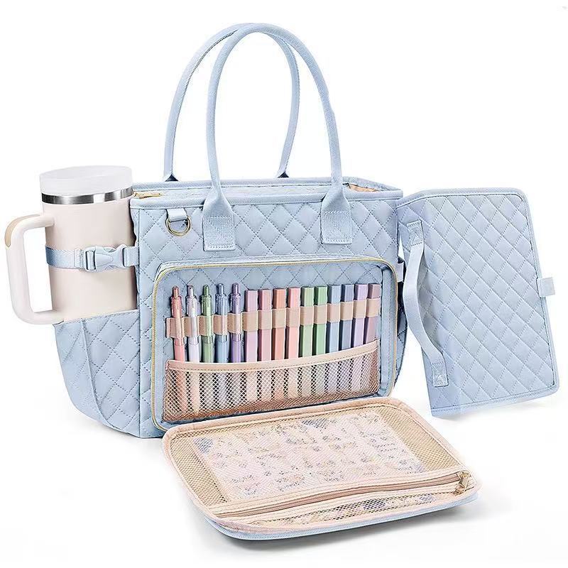 Large Capacity Book Storage Bag Portable Tote Bag For Travel - Image 8