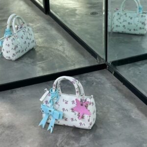 Sweet Hand-held And Shoulder Bag With A Petite Floral Bow Accessory