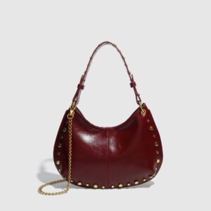 Fashionable Trendy Underarm Bag With Rivets