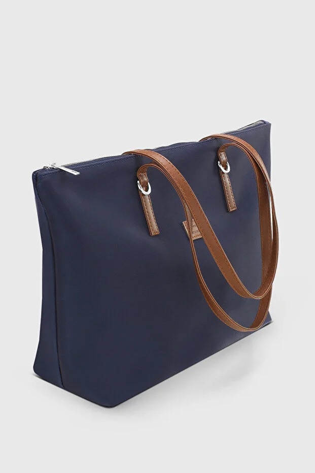 Navy Blue Shopper Bag For Women - Image 3