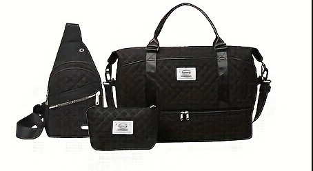 Women's Large-Capacity Travel Organizer Set Of Three Travel Duffel And Two Smaller Bags - Image 5