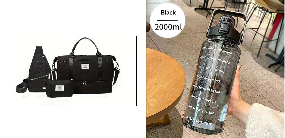 Women's Large-Capacity Travel Organizer Set Of Three Travel Duffel And Two Smaller Bags - Image 8