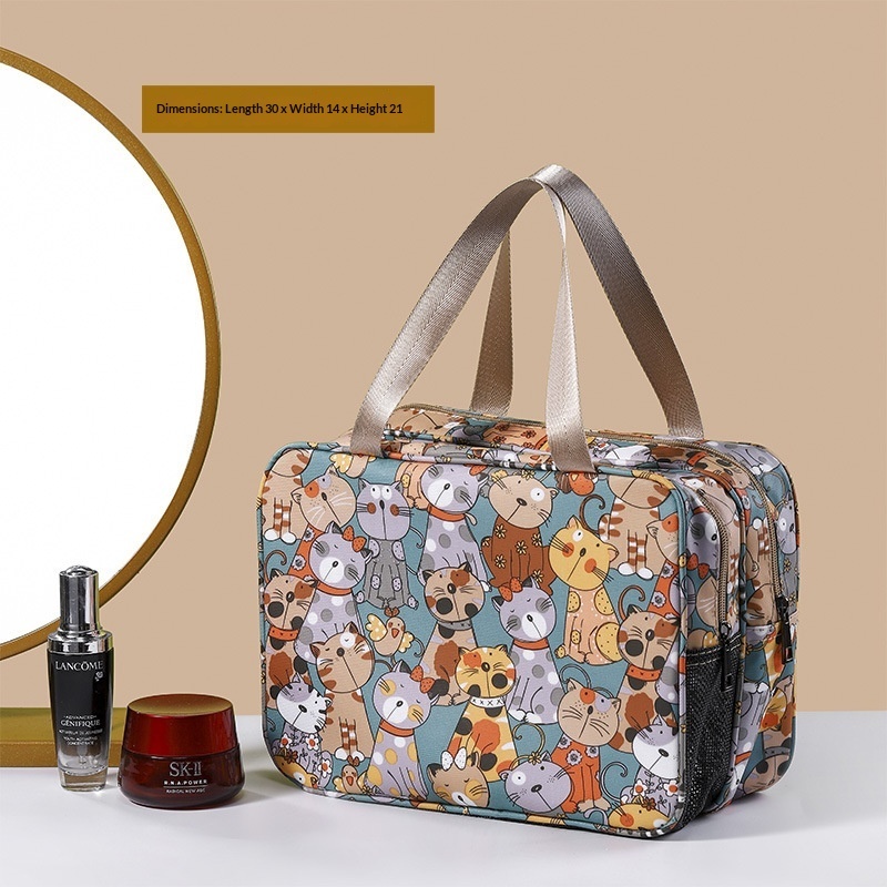 Cosmetic Storage Makeup Bag Large Capacity Double-layered - Image 10