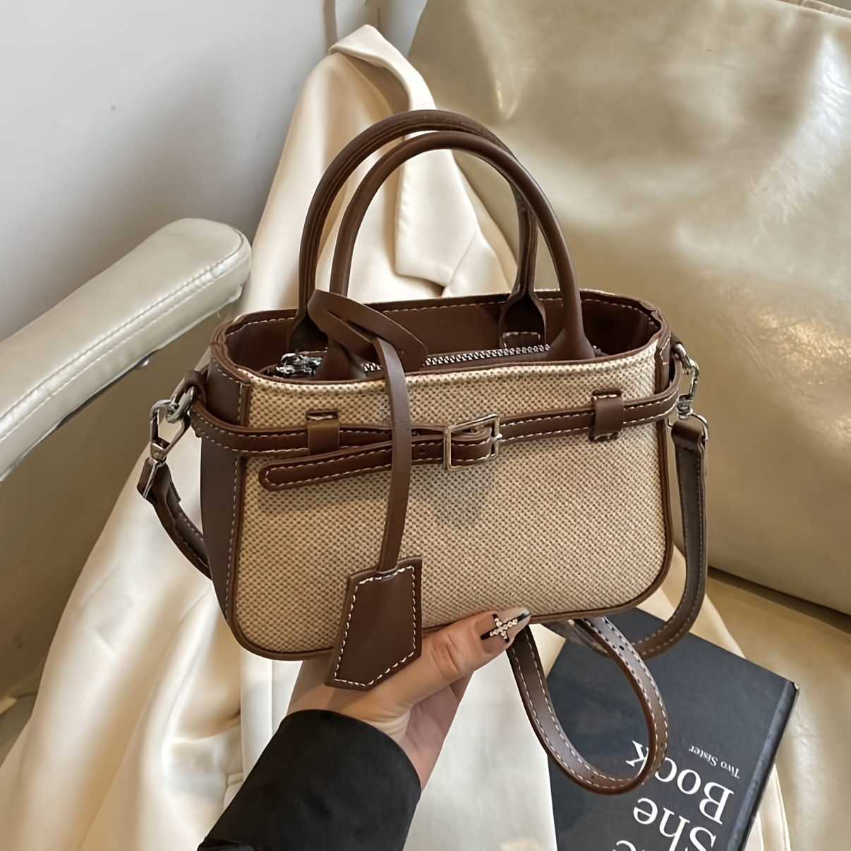 Commuter-friendly Tote New-style Single-shoulder Crossbody Bag With Stunning French Aesthetic - Image 6