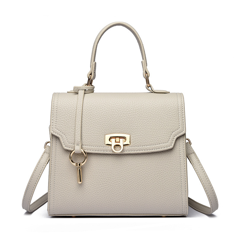 Women's Solid-Colored Casual Large-Capacity Handbag Crossbody Bag - Image 6