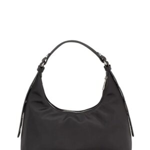 Black Baguette Shoulder Bag For Women