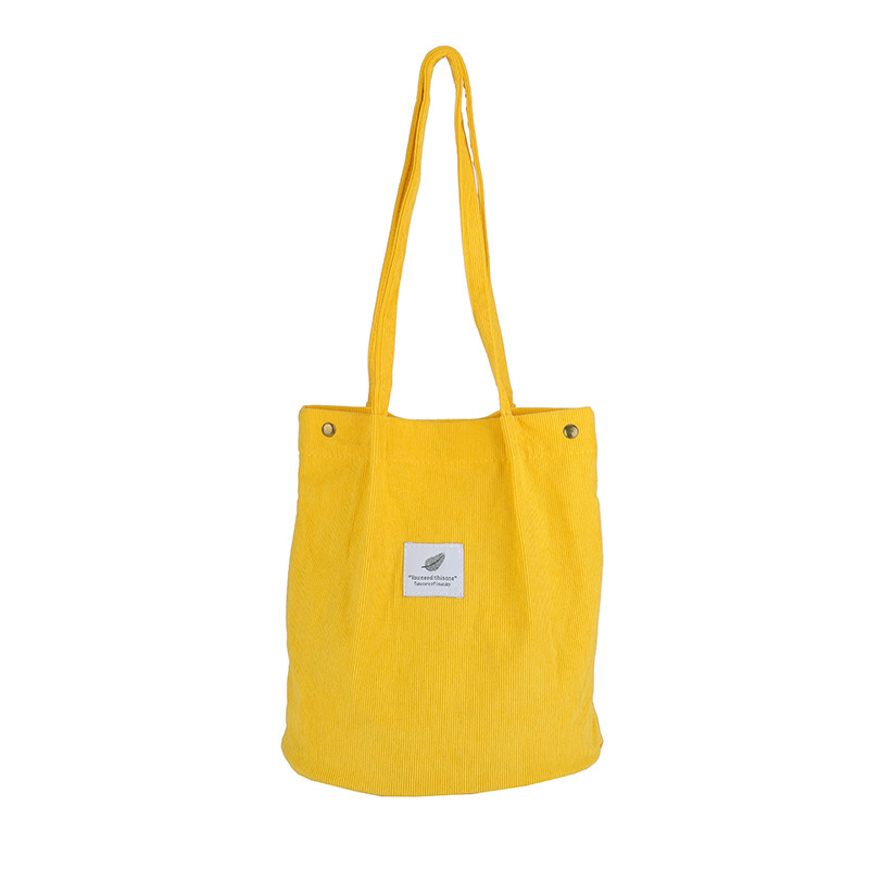 Artistic Corduroy Single-shoulder Bucket Bag - Image 8