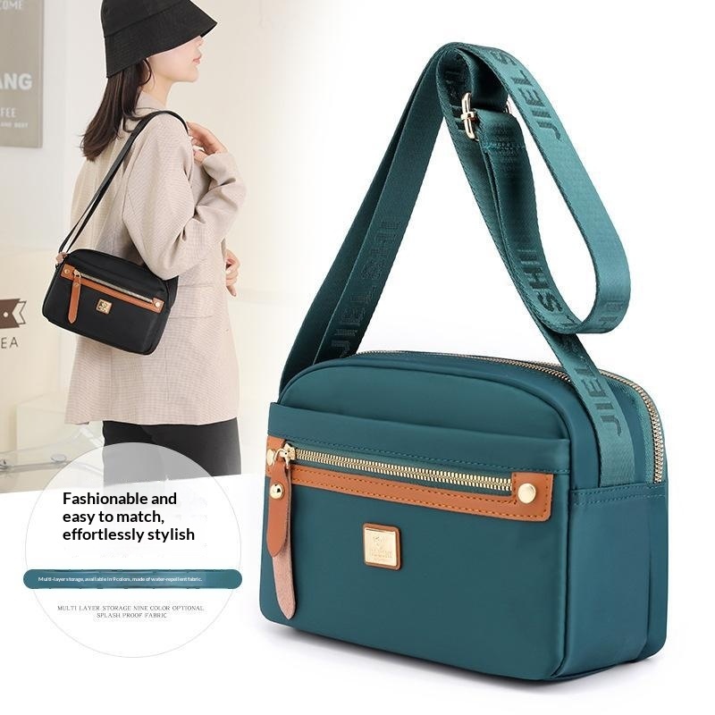 Solid-color Nylon Crossbody Womens Shoulder Bag