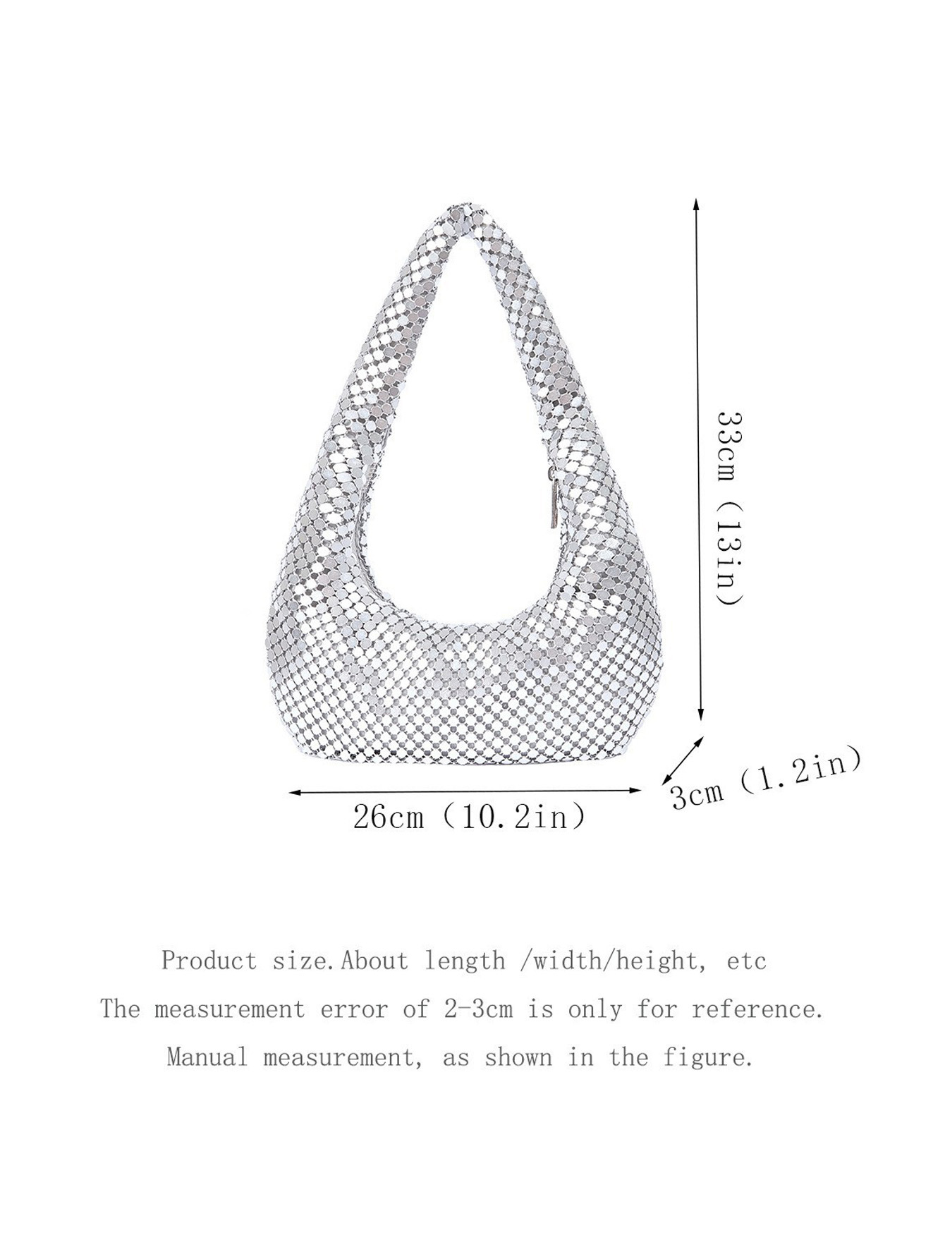 Fashion Metallic Gold Clutch Purse - Women's Elegant Underarm Evening Bag For Party, Prom And Special Occasions - Image 2