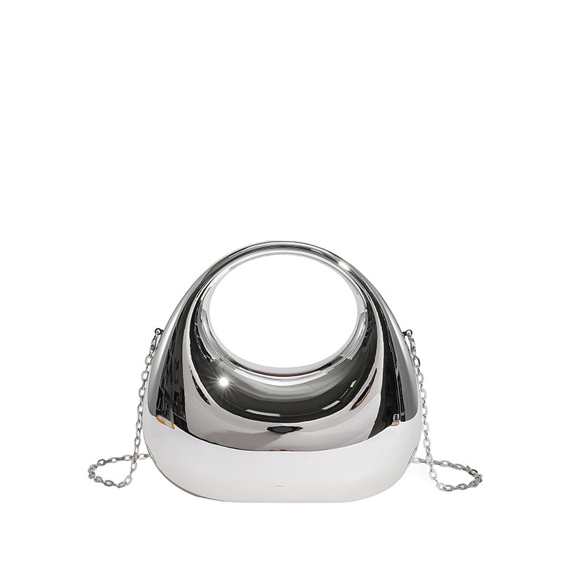 Acrylic Box Bag, Womens Evening Handbag With A Moon-shaped Underarm Design - Image 7