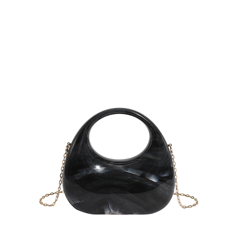 Acrylic Box Bag, Womens Evening Handbag With A Moon-shaped Underarm Design - Image 9