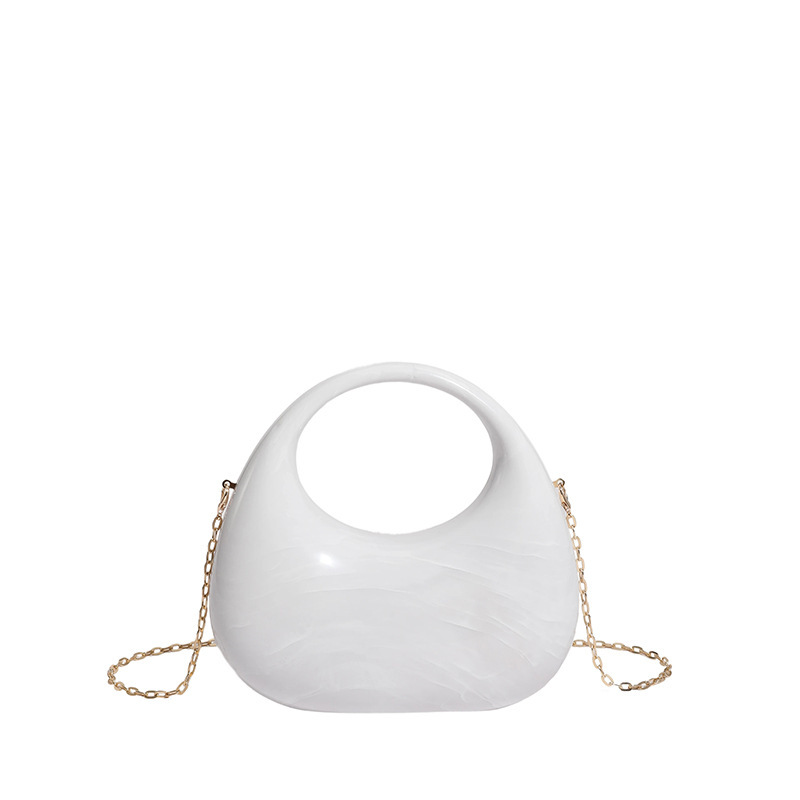 Acrylic Box Bag, Womens Evening Handbag With A Moon-shaped Underarm Design - Image 10