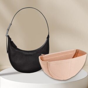 Multi-compartment Storage Finishing Felt Cosmetic Bag