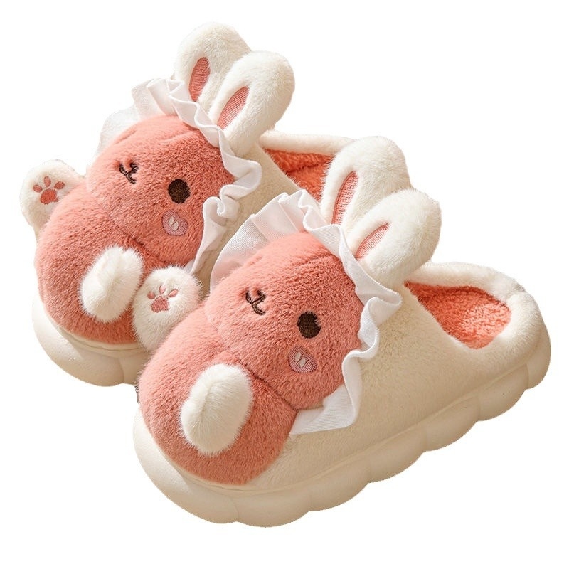 New Cute Hug Rabbit Girl Cartoon Cotton Slippers - Image 5