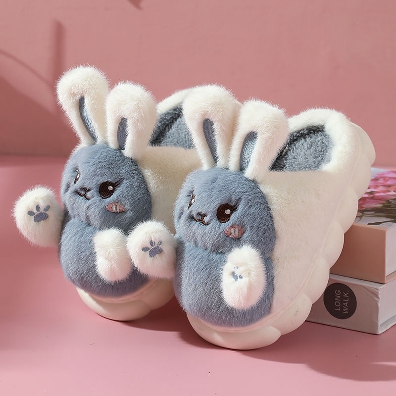 New Cute Hug Rabbit Girl Cartoon Cotton Slippers - Image 6