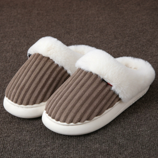 Plush Slippers Winter Thickened Coral Couple - Image 10