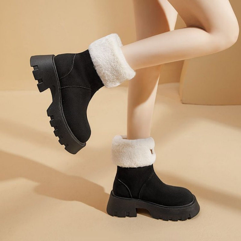 New Women's Winter Fleece-lined Thickening Thermal Cotton Shoes - Image 7