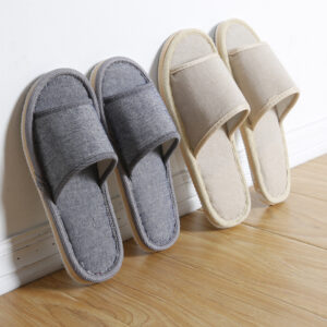 Couples Indoor Floor Slippers Solid Color