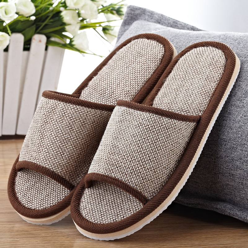 Couples Indoor Floor Slippers Solid Color - Image 9