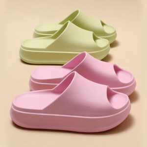 Women's Peep-toe Bathroom Home Slippers Outdoor Non-slip Beach Shoes
