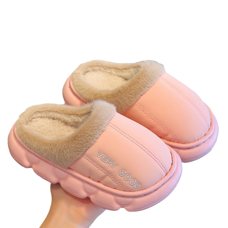 Winter Anti-slip Waterproof Cotton Slippers For Children - Image 5