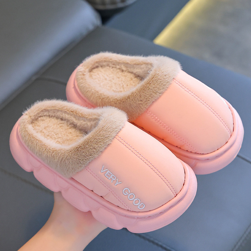 Winter Anti-slip Waterproof Cotton Slippers For Children - Image 6