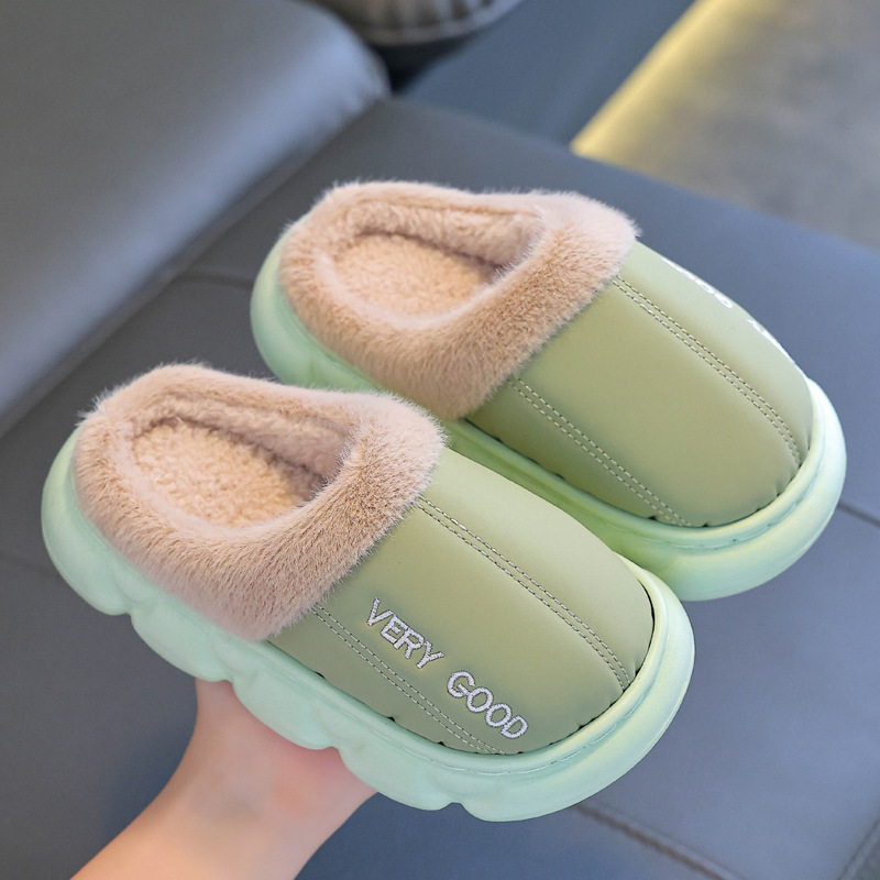 Winter Anti-slip Waterproof Cotton Slippers For Children - Image 7